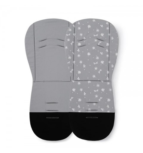 Petite&Mars Foamy - dwustronna wkładka do wózka spacerowego | Grey Dragonfly